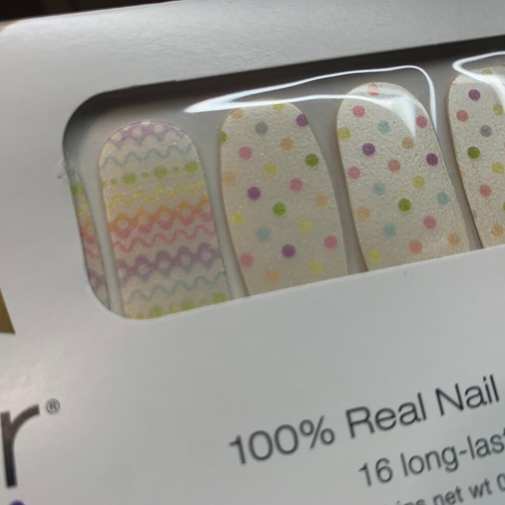 NIP Color Street GOOD EGG FDS564 Easter pearlescent polka dot nail polish strips